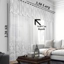 Ver imagem 4 de Cortina Sala Quarto 3,50 larg x 2,20 alt Renda Branca
