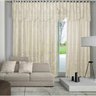 Cortina Sala Roseiral Renda 3,00 larg x 1,80 alt Marfim - 1
