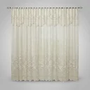 Ver imagem 4 de Cortina Renda Roseiral Sala Marfim 3,50 Larg X 2,20 Alt com Bando