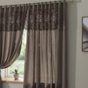 Ver imagem 7 de Cortina Sala Quarto 3,50 Larg X 2,20 Alt com Bando 0,60 cm Renda Ganache