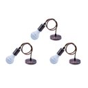 Ver imagem 1 de 05 Kit Lustre Pendente Bronze Velho Vintage Retrô Edison+ 05 Lâmpada Led Bulbo E27 9w LED Branco Fri