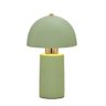 Luminária de Mesa Abajur em Cerâmica Verde e Dourado 30cm 1e27 15398-pl - 1