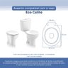 Tampa Vaso Sanitário Poliester Acrilico Eco Branco para Bacia Celite - 3
