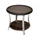 Ver imagem 3 de Conjunto de Poltronas Fibra Sintética Paris Alumínio - 2 Poltronas + 1 Mesa Centro - Tecido Duna Cru