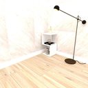 Ver imagem 2 de Mesa de Canto Branca Branco Mesinha Auxiliar de Sofa Sala Mesa Lateral Cama