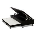 Ver imagem 7 de Cama Box Baú c/Auxiliar Solteiro: Colchão Ortopédico Paropas D33 Confort Ultra Firme Euro Pillow