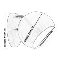 Ver imagem 7 de Kit 2 Arandelas Articuladas Retrô Bola Branco/Branco