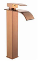 Ver imagem 1 de Torneira Banheiro Lavabo Monocomando Bica Alta Roma Rosé Gold - Demima