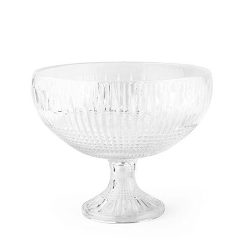 Centro Mesa de Cristal com Pé Queen 25x20cm