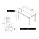 Ver imagem 4 de Mesa de Jantar Ditália com 6 Cadeiras JA-225 Cor:Branco