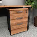 Ver imagem 1 de Gaveteiro 3 Gavetas e Trava com Rodízios e Puxadores