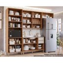 Ver imagem 2 de Cozinha Modulada Completa Divina 4 Peças 2 Aéreos + 1 Balcão + 1 Paneleiro sem Pia Cz003 Freijó