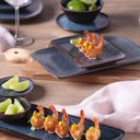 Ver imagem 4 de Jogo para Sushi 18 Peças Titanium Travessas Ramekins Cerâmica Porto Brasil Molhos