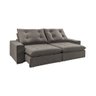 Sofá Retrátil e Reclinável 6 Lugares Rubi 2,90m - Suede Cinza - 2