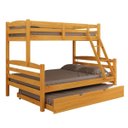 Ver imagem 5 de Cama Treliche Casal Solteiro Madeira Maciça Auxiliar Casal:Mel