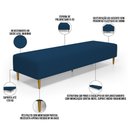Ver imagem 7 de Puff Decorativo Bali W01 Pés Palito 170x60cm Suede Azul Marinho - Lyam Decor