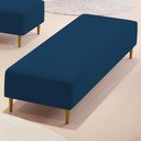 Ver imagem 6 de Puff Decorativo Bali W01 Pés Palito 170x60cm Suede Azul Marinho - Lyam Decor