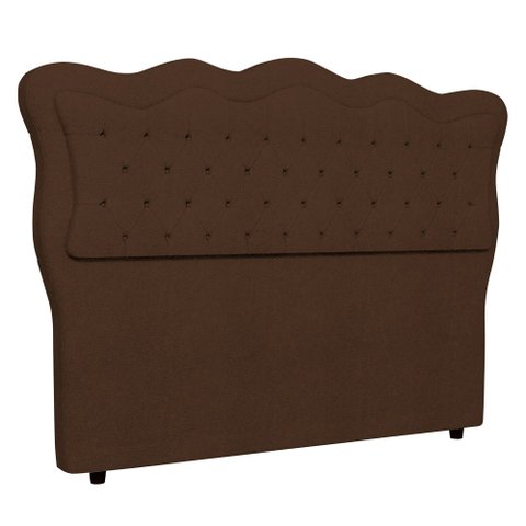 Cabeceira Casal King Cama Box 195cm Oregon I02 Bouclê Marrom - Mpozenato
