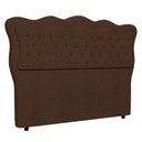 Ver imagem 1 de Cabeceira Casal King Cama Box 195cm Oregon I02 Bouclê Marrom - Mpozenato