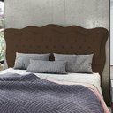 Ver imagem 2 de Cabeceira Casal King Cama Box 195cm Oregon I02 Bouclê Marrom - Mpozenato