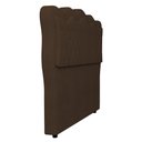 Ver imagem 7 de Cabeceira Casal King Cama Box 195cm Oregon I02 Bouclê Marrom - Mpozenato