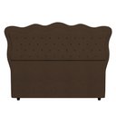 Ver imagem 6 de Cabeceira Casal King Cama Box 195cm Oregon I02 Bouclê Marrom - Mpozenato