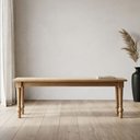 Ver imagem 1 de Banco de Madeira Maciça para Cozinha Varanda Gourmet 136cm Pés Torneados Lazuli F06 Freijó - Lyam de