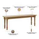 Ver imagem 5 de Banco de Madeira Maciça para Cozinha Varanda Gourmet 136cm Pés Torneados Lazuli F06 Freijó - Lyam de