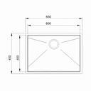 Ver imagem 7 de Cuba Gourmet 600 Embutir Aço Inox - Construinox