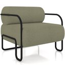 Ver imagem 1 de Poltrona Decorativa Pés Industrial Moscou K01 Bouclê Verde - Lyam Decor