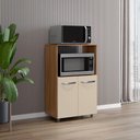 Ver imagem 1 de Armário Multiuso Nésia 2 Portas Cozinha Mb1 Cor Savana Off White Pc