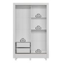 Ver imagem 6 de Guarda Roupa Solteiro 2 Portas de Correr e 2 Gavetas Roma Branco