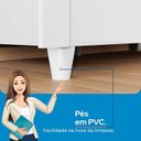 Ver imagem 7 de Guarda Roupa Solteiro 2 Portas de Correr e 2 Gavetas Roma Branco