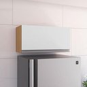 Ver imagem 2 de Armário Aéreo para Cozinha Andréia 1 Porta Amêndoa Branco - Ajl
