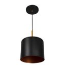 Ver imagem 4 de Kit 3 Lustres Pendente Bilboquê Medio Preto Com Cobre