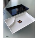 Ver imagem 4 de Kit 6 Pratos para Sushi com Porta Shoyu Uno Coza Travessas Brancas Retangulares em Polipropileno