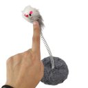 Ver imagem 4 de Arranhador Gato Pet Ratinho Guizo Mola Animal de Estimaçao Felino Brinquedo Interativo Lazer Diversa