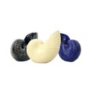 Ver imagem 2 de Vaso Cerâmica Caracol 26x14x22 Cm – Charme e Originalidade para Sua Decoração:azul Marinho