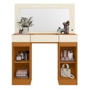 Ver imagem 3 de Penteadeira Camarim Studio 2 Portas e 3 Gavetas Cinamomo/off White - Móveis Albatroz