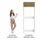 Ver imagem 7 de Porta-Geladeira Madesa Stella 1 Porta Basculante Branco/Rustic