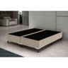 Base Cama Box Bipartido Casal Suede Bege 40x138x188 - 2