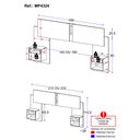 Ver imagem 4 de Cabeceira Casal/Queen com Espelhos e 2 Mesas de Cabeceira 232cm Multimóveis MP4324