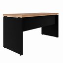 Ver imagem 4 de Escrivaninha Industrial 1,50m X 60cm Pé Painel Nogal Pr F5 Cor:nogal com Preto