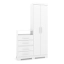 Ver imagem 2 de Guarda-Roupa Multiuso 2 Portas 4 Gavetas Primacy Branco