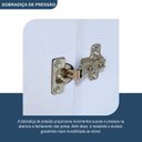 Ver imagem 6 de Guarda-Roupa Multiuso 2 Portas 4 Gavetas Primacy Branco