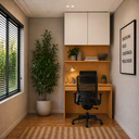 Ver imagem 3 de Escrivaninha com Painel e Aéreo MDF Altezza Belmax:Freijó/Off White