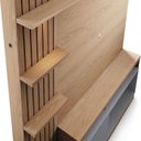 Ver imagem 4 de Estante Home Theater Maceió Freijó Cinza Acetinado – Colibri