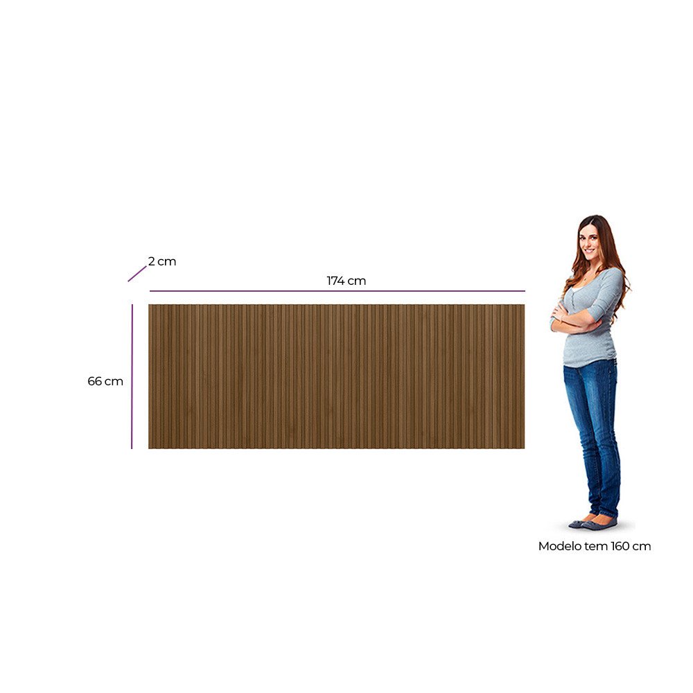 Cabeceira Ripado Modular 6 Caixas Atalaia Cama Queen Linea Brasil - 2