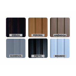 Painel Ripado Versátil: 03 unid. 270x27cm larg. Talatto Painéis Preto TX - 2