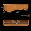 Ver mais imagens de Rack para TV 75 e 85 Polegadas com LED Arcus Estilo Orgânico 218 cm - Cedro